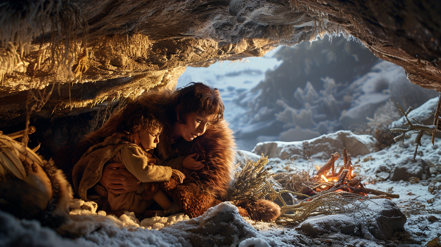 Ideaproject A Tender Moment In A Neanderthal Family Group She 507078e4 5219 4fd1 8517 B7f8b4c9d0ae 2