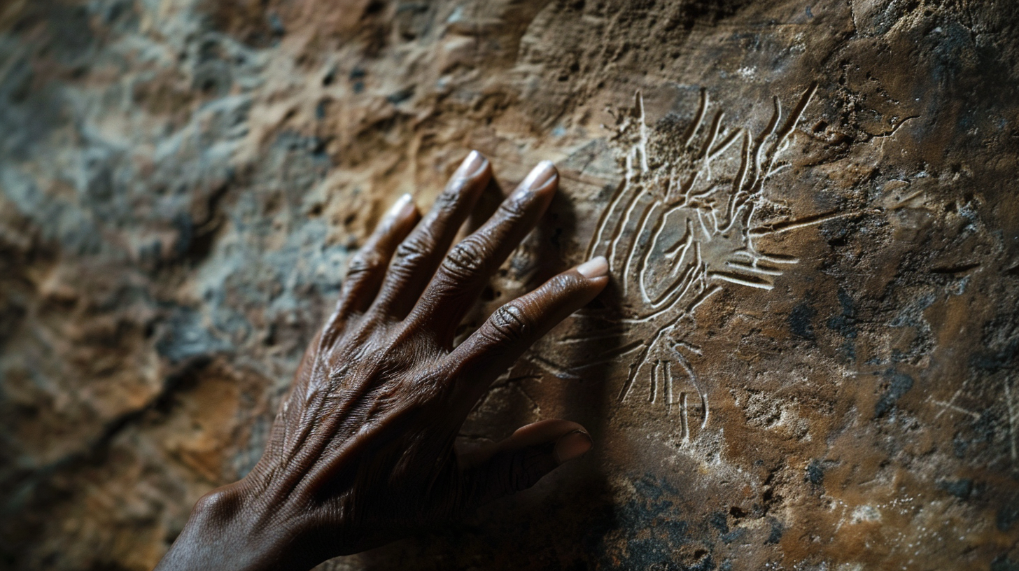 Ideaproject Close Up Shot Of A Homo Naledi Hand Touching A Ro 195c1e02 F274 4bc0 A62d D066b5ca4bdf 1